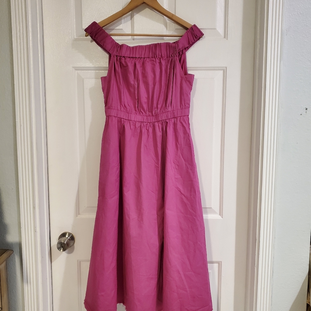 Anthropologie Maeve Mona Midi Off Shoulder Dress - Picture 4 of 5